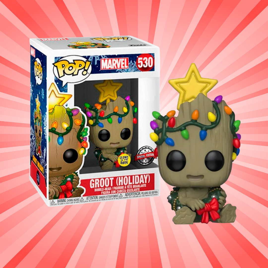 Funko Pop! Marvel Groot (Holiday) GITD Special Edition #530