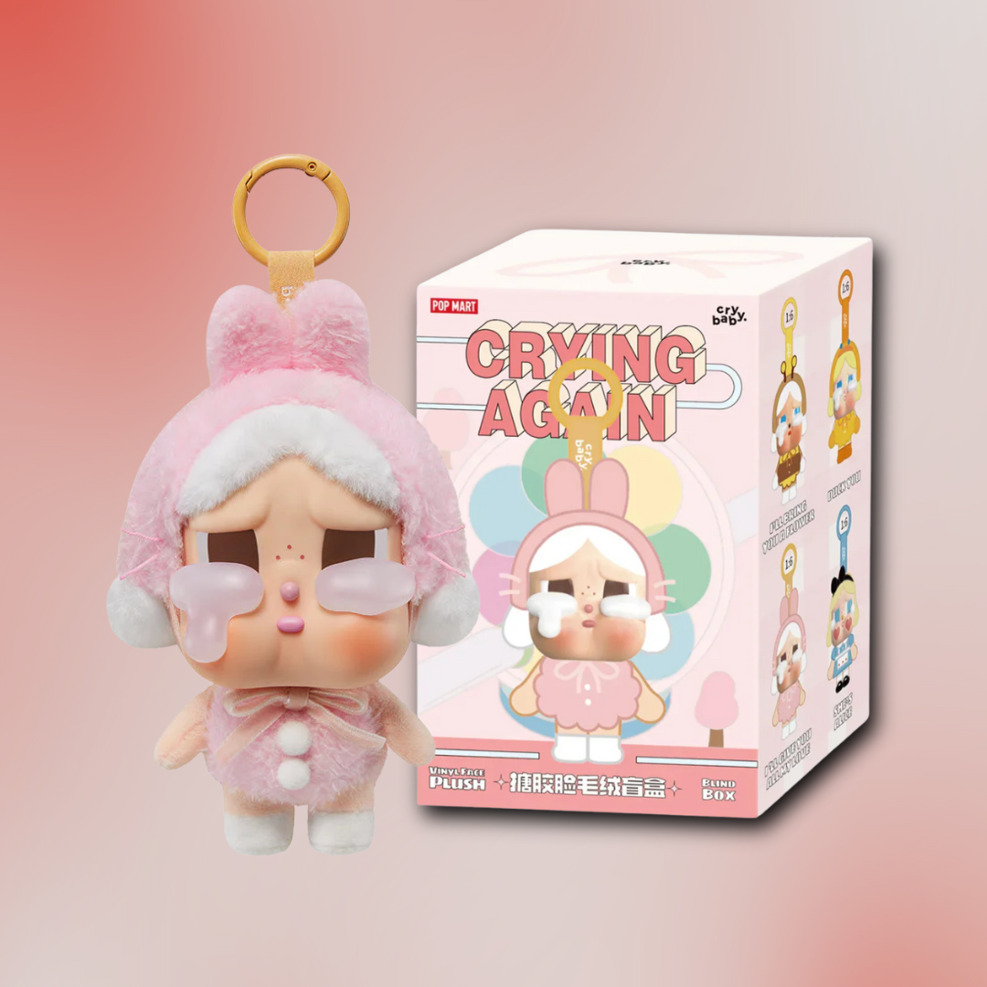 Pop Mart CRYBABY Crying Again Series Vinyl Plush Pendant - Animetasia