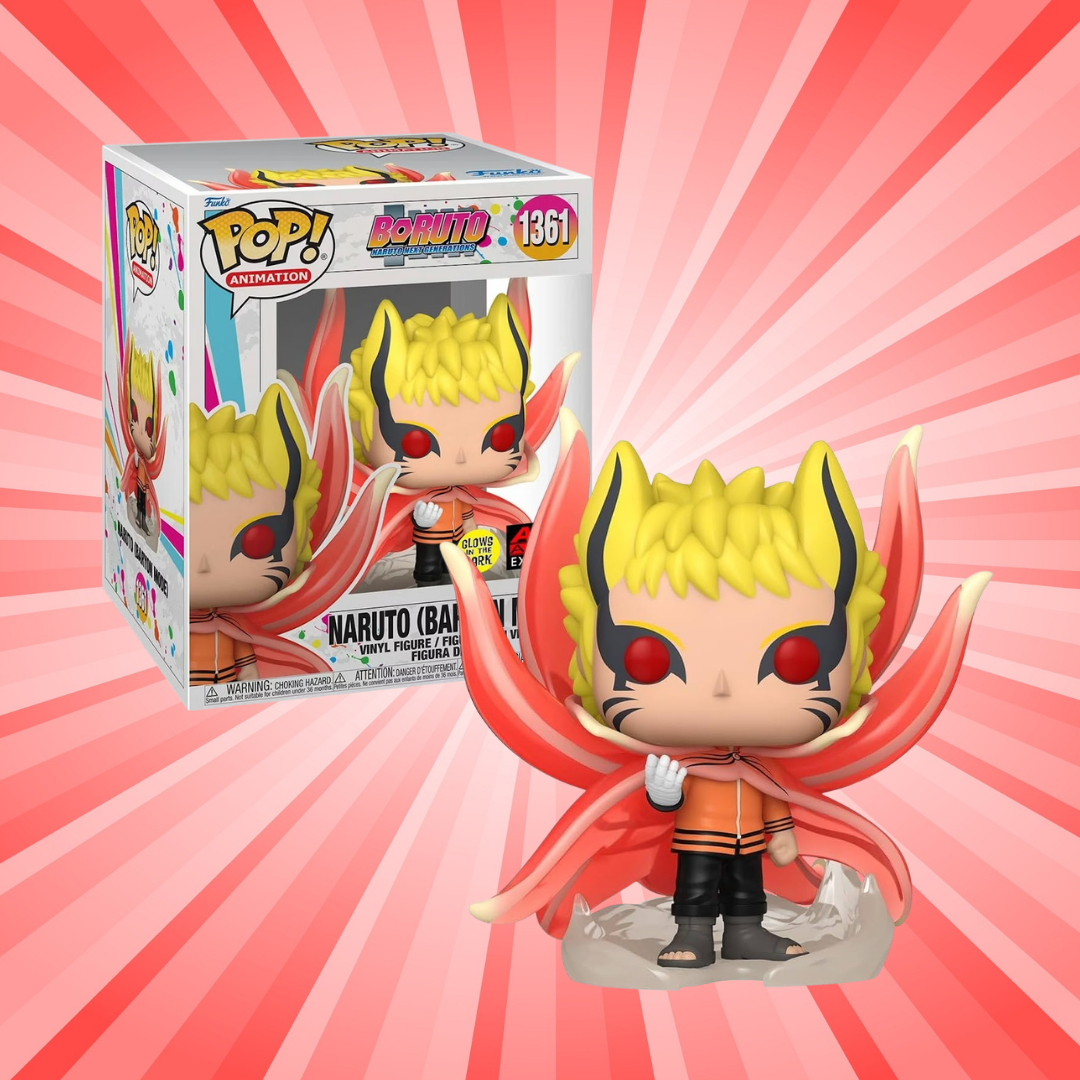 Funko Pop! Naruto Shippuden Naruto (Baryon Mode) 6" GITD AAA Anime Exclusive #1361