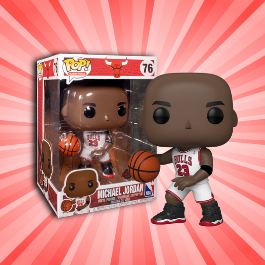 Funko Pop! NBA Bulls White Jersey Michael Jordan 10" Special Edition  #76 - Animetasia