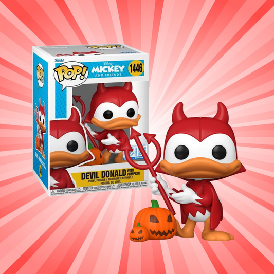 Funko Pop! Disney Mickey and Friends Devil Donald with Pumpkin Special Edition #1446