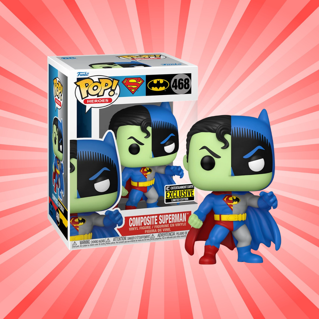 Funko Pop! DC Superman Batman Composite Superman Entertainment Earth Exclusive #468