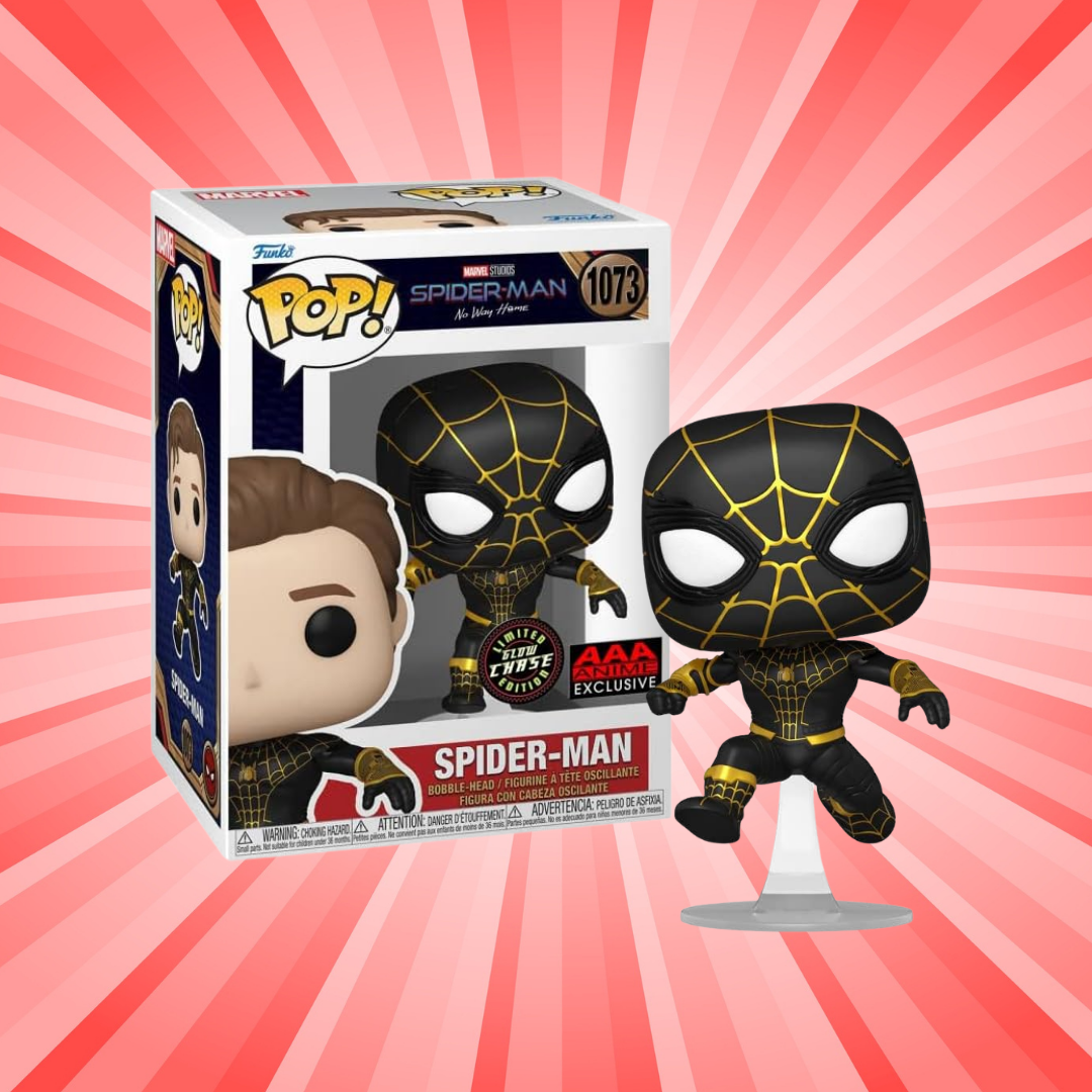 Funko Pop! Marvel Spider-Man No Way Home Spider-Man AAA Anime Exclusive Limited GLOW CHASE Edition #1073
