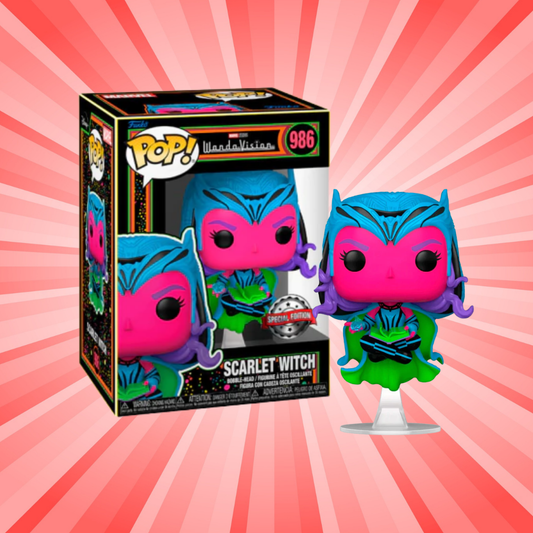 Funko Pop! Marvel WandaVision Scarlet Witch Blacklight Special Edition #986