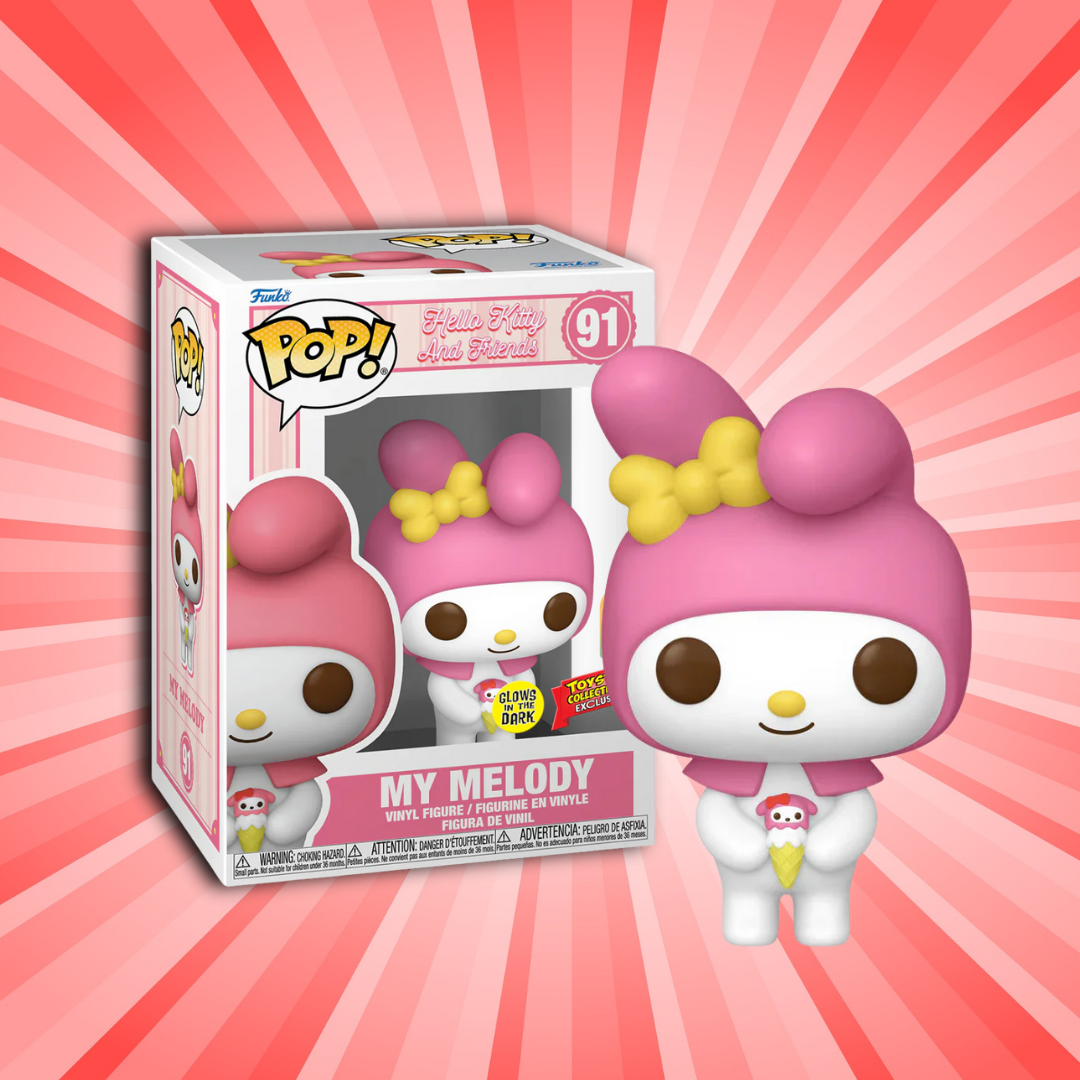 Funko Pop! Hello Kitty My Melody GITD Toy Stop L.A. Comic Con Exclusive *IN HAND* - Animetasia