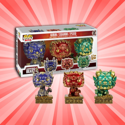 Funko Pop! Asia Auspicious Beast Kirin / Suanni / Pixu 3 - Pack EXCLUSIVE - Animetasia