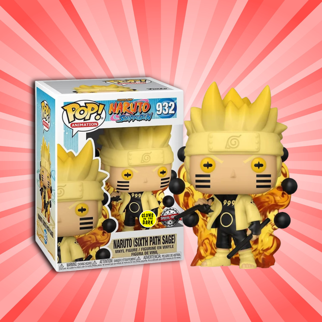 Funko Pop! Naruto Shippuden Naruto (Six Path Sage) GITD Special Edition #932 - Animetasia