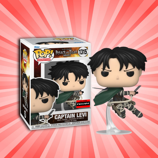 Funko Pop! Attack on Titan Captain Levi AAA ANIME EXCLUSIVE - Animetasia
