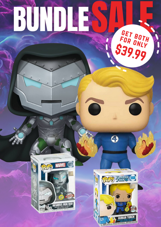 Human Torch and Infamous Iron Man BUNDLE DEAL - Animetasia