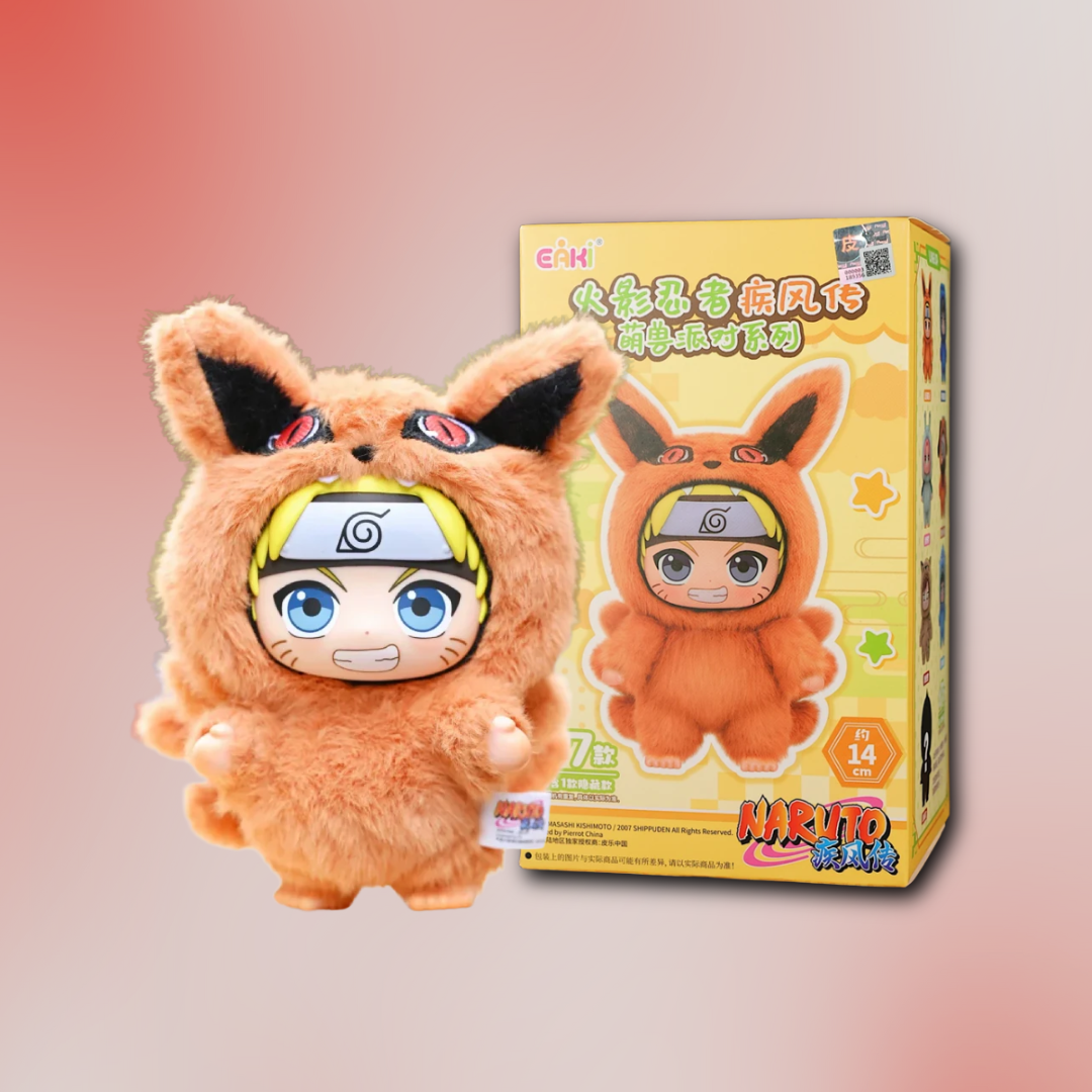 Top Toy Naruto Beast Party Plush Keychain Blind Box - Animetasia