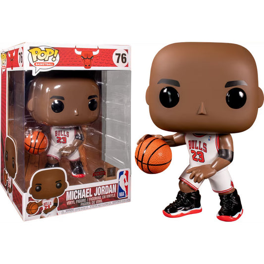 Funko Pop! NBA Bulls White Jersey Michael Jordan 10" Special Edition  #76 - Animetasia
