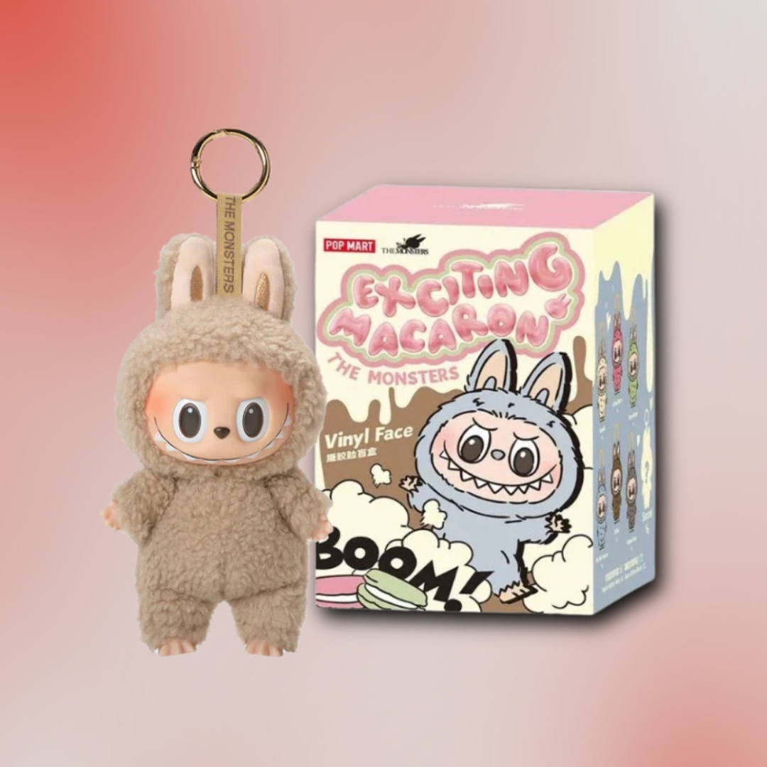 Pop Mart Labubu The Monsters Tasty Macarons Vinyl Plush Blind Box (Toffee)