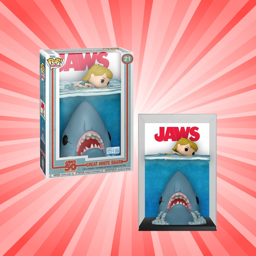 Funko Pop! Jaws 50th Anniversary VHS Covers Great White Shark Special Edition #21