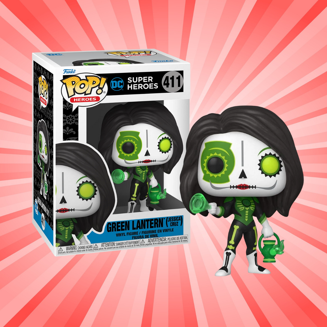 Funko Pop! DC Super Heroes Dia De Los Green Lantern (Jessica Cruz) #411