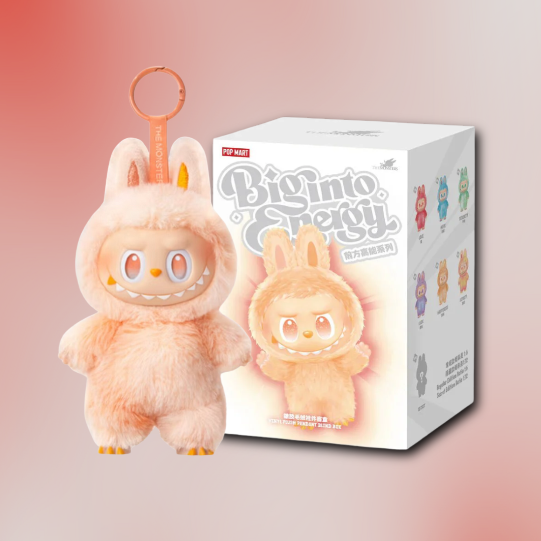 Pop Mart Labubu Big into Energy Series Vinyl Plush Pendants (Happiness)