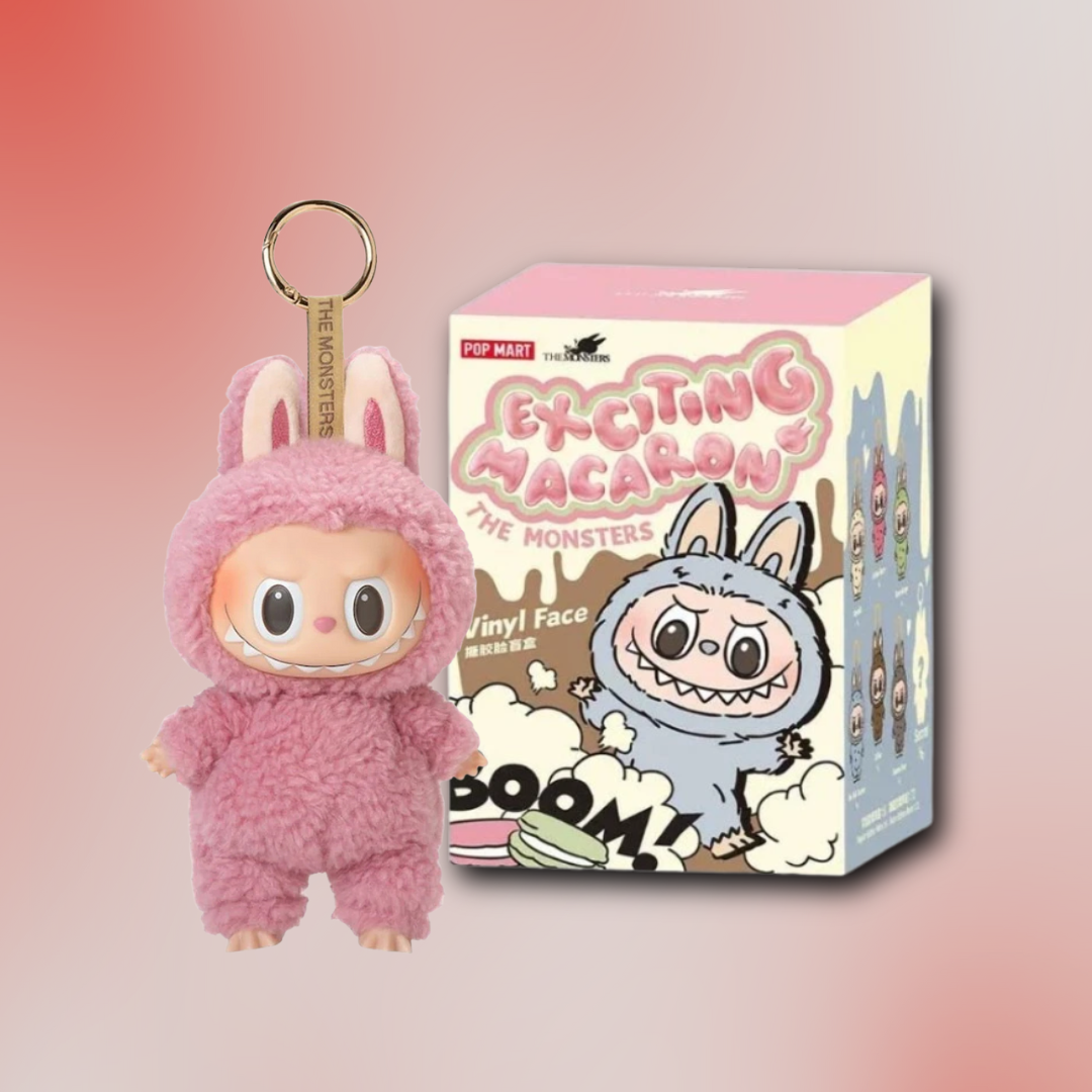 Pop Mart Labubu The Monsters Tasty Macarons Vinyl Plush Blind Box (Lychee Berry)